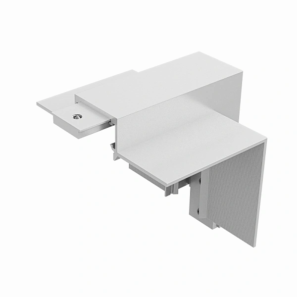 Соеденитель угловой внешний встраиваемый под шпаклевку Byled серия Gravity-MG15 48v, Белый