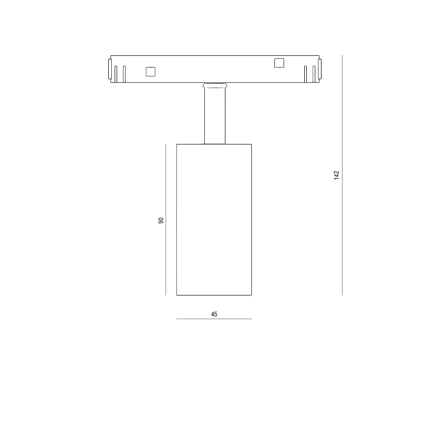 Магнитный трековый светильник Byled серия Gravity с антибликовой решеткой 7W, 48V, CRI>90, 24гр., Белый, 36 мес., Цвет: Нейтральный белый