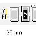  Светодиодная лента Byled Standart SMD2835, 120 LED/m, 9,6 W/m, 12V , IP20, Цвет: Синий