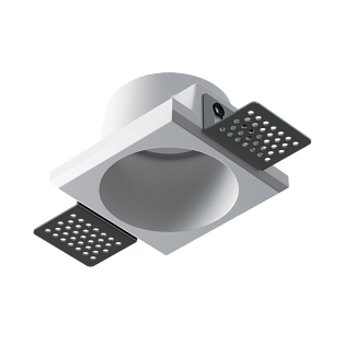 Корпус светильника из гипса Byled серия CUST-8001 Белый 