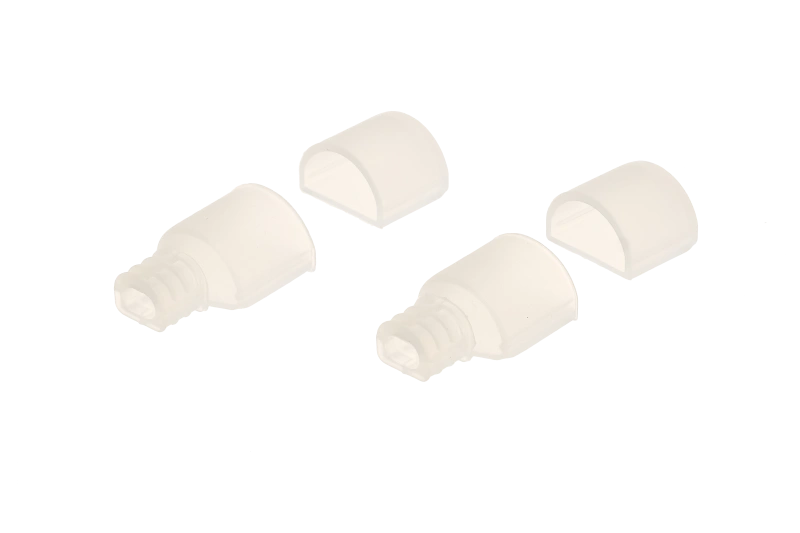 Комплект с заглушками для гибкого неона/термоленты Byled 13*07 (Торцевые 2шт, прямые 2шт)