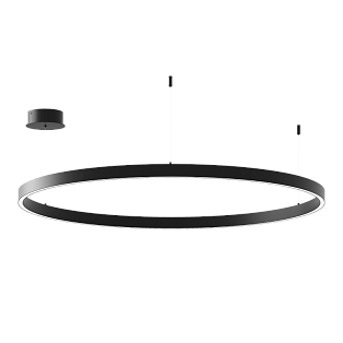Подвесной светильник Byled серия Halo 1535 (50W, 220V, CRI>90, 900mm, Черный корпус, Цвет: Теплый белый)