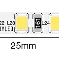 Лента светодиодная Byled PRO+ SMD2835, 120 LED/м, 9.6Вт/м, 24В , IP20, 5мм, Цвет: Теплый белый 3000K