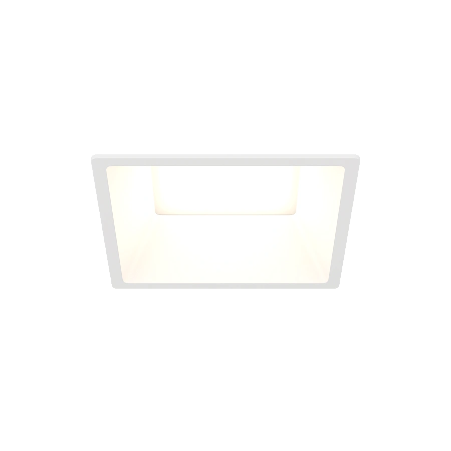 Светильник Byled серия Crater (9W, 220V, CRI>90, Белый корпус, Квадрат, Цвет: Нейтральный белый)