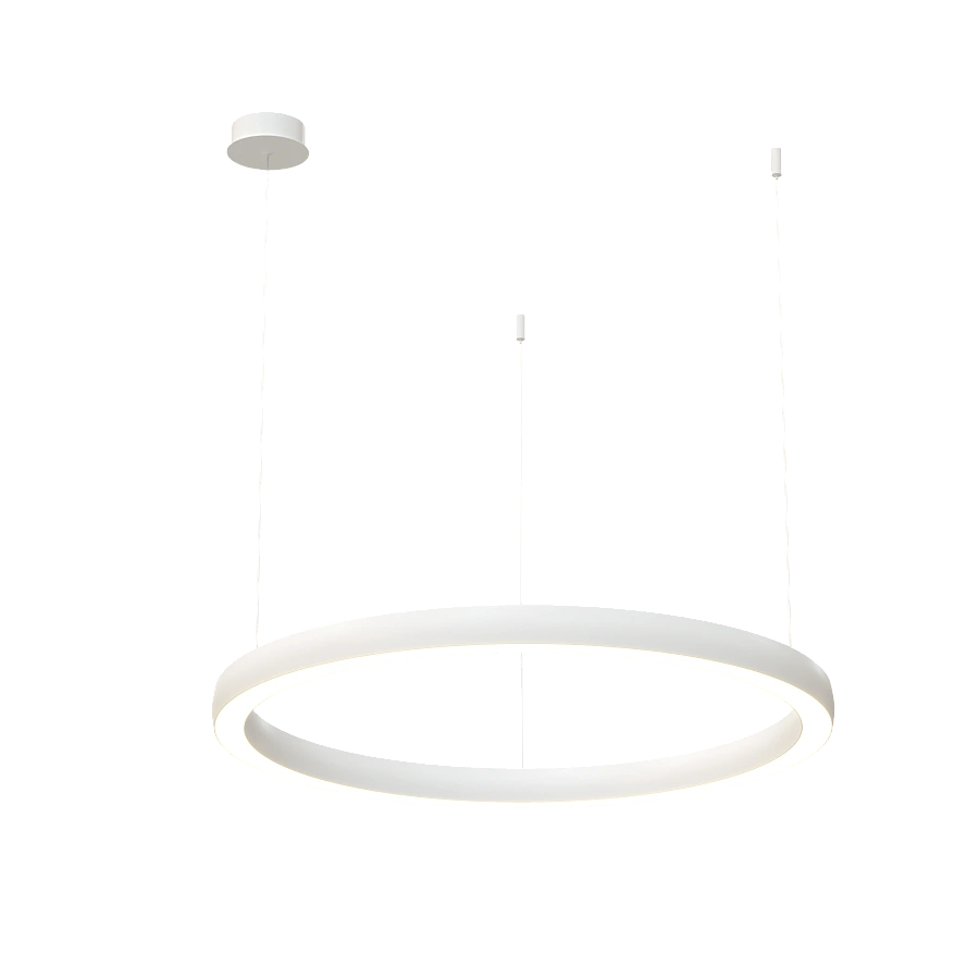 Подвесной светильник Byled серия Halo 4555 (48W, 220V, CRI>90, 900mm, Белый корпус, Цвет: Теплый белый)