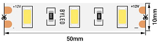 Лента светодиодная Byled Standart 5630, 60 LED/м, 12 Вт/м, 12В , IP20, Цвет: Холодный белый
