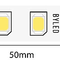 Лента светодиодная Byled Standart SMD2835, 120LED/m, 9.6W/m, 24V , IP20, 30m, Цвет: Теплый белый