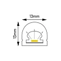 Светодиодный неон Byled PRO SMD2835, 120 LED/m, 9.6W/m, 24V , IP67, Цвет: Красный