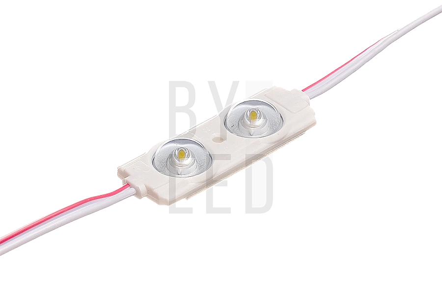 Светодиодный линзованный модуль Byled SMD2835, 1W, 175°, 12V, Цвет: Холодный белый 9000К