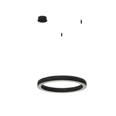 Подвесной светильник Byled серия Halo 4555 (36W, 220V, CRI>90, 600mm, Черный корпус, Цвет: Нейтральный белый)