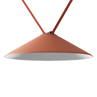 Трековый светильник Byled серия ROPE-CN 16W, 24V, CRI>90, 110гр., Ф595mm, Терракота, Цвет: Теплый белый