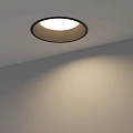 Светильник Byled серия Crater (15W, 220V, CRI>90, Черный корпус, Круг, Цвет: Теплый белый)