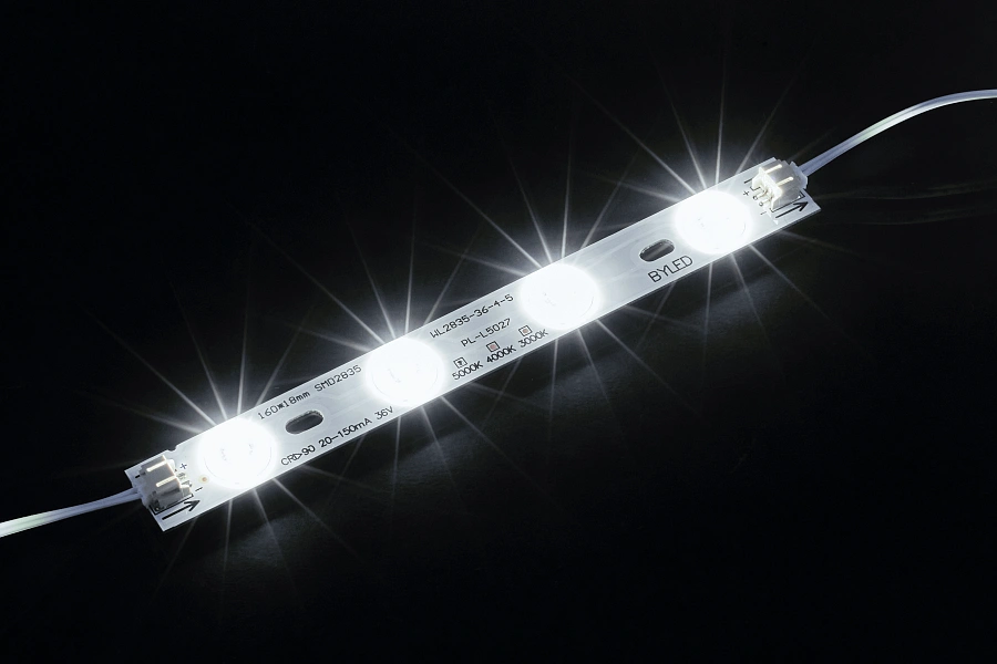 Светодиодная линейка Byled LUX серия WL SMD2835, 4LED, 0.7-5.4W, 36V, 20-150mA, IP20,CRI>90,  60мес., Цвет: Белый 5000K
