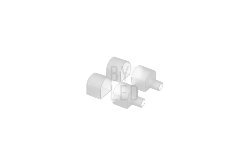 Комплект с заглушками для гибкого неона Byled 13*13 (Торцевые 2шт, прямые 2шт)