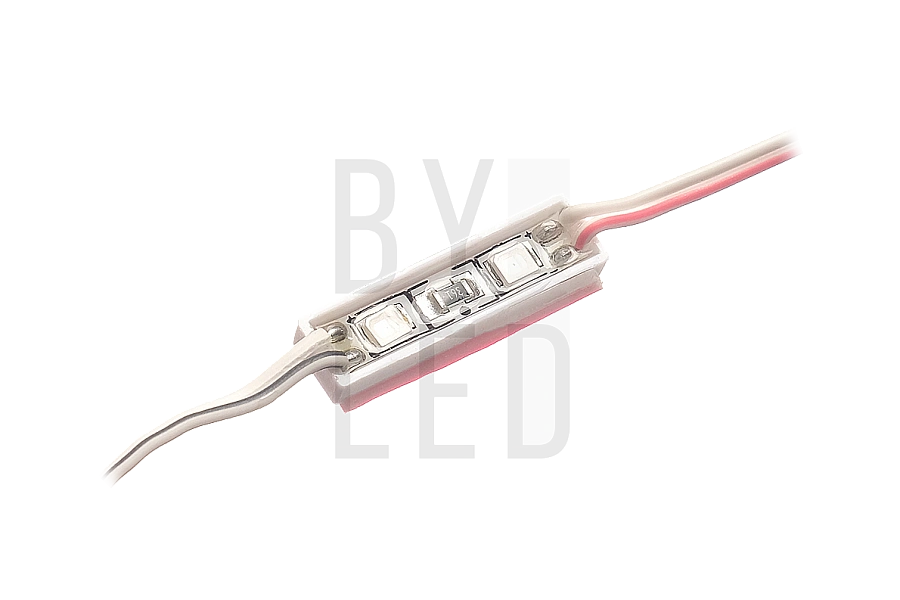 Светодиодный модуль Byled SMD2835, 0.4W, 120°, 12V, Цвет: Красный Светодиодный модуль Byled SMD2835, 0.4W, 120°, 12V, Цвет: Красный