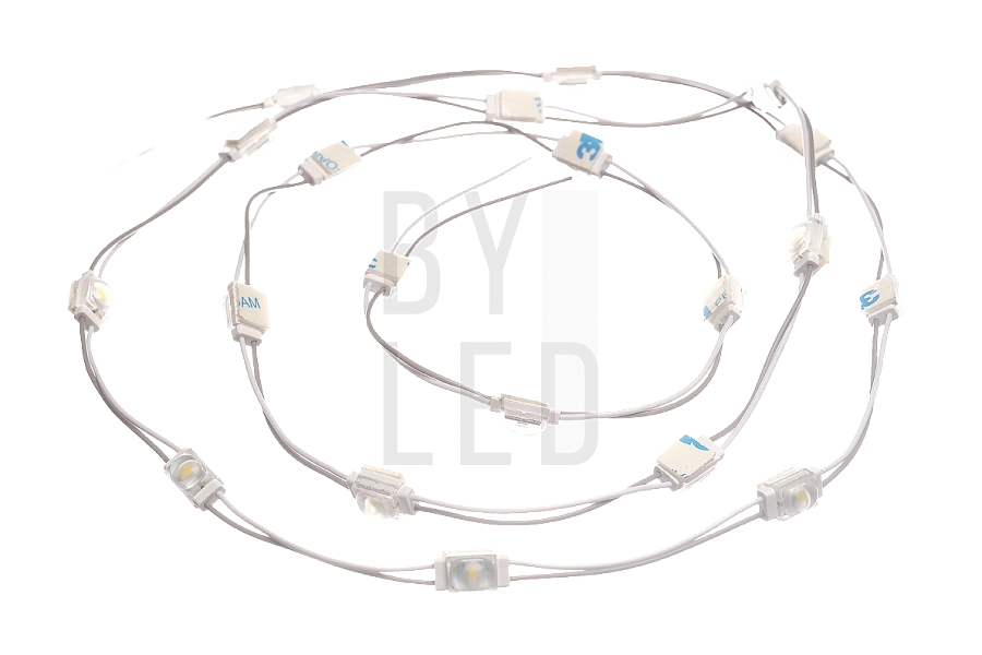 Светодиодный линзованный модуль Byled SMD2835, 0.36W, 120*160°, 12V, Цвет: Белый 6000К
