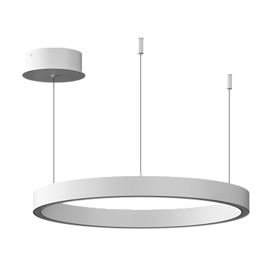 Подвесной светильник Byled серия Halo 1535 (23W, 220V, CRI>90, 400mm, Белый корпус, Цвет: Нейтральный белый)