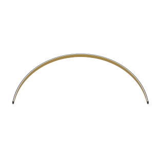 Трек универсальный полукруг Byled серия ECLIPSE 24v, ⌀800mm, Золотой