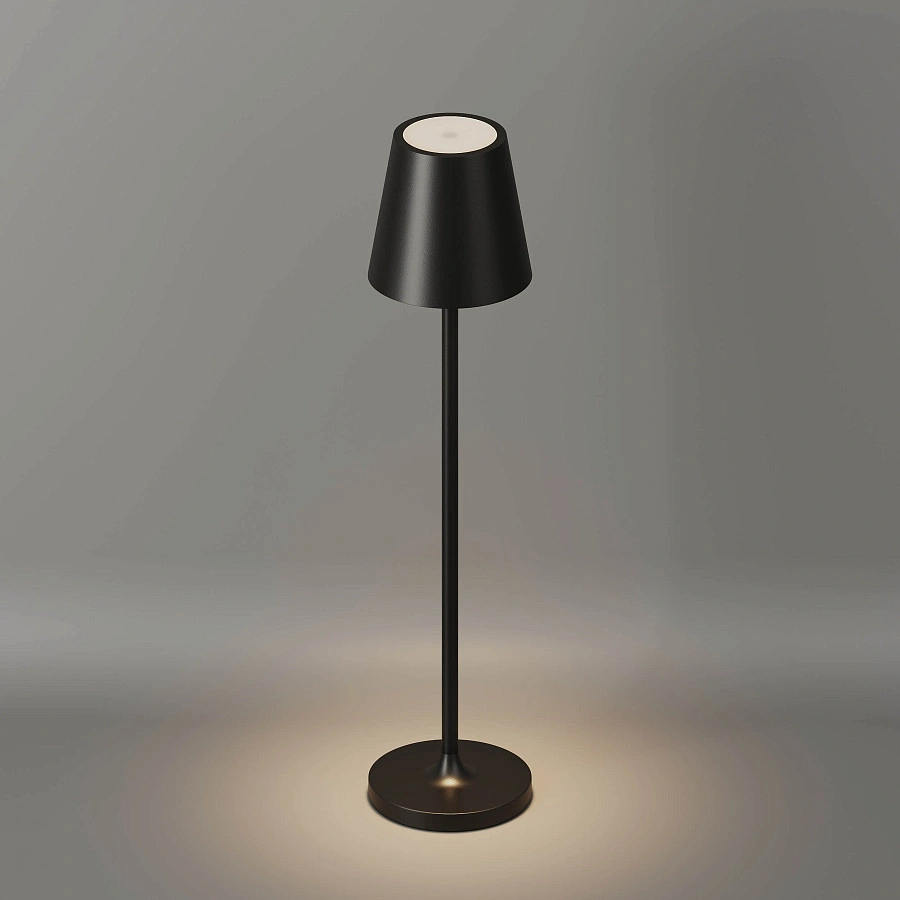 Переносной светильник Byled серия Cone (1.5W, 3.7V, CRI>80, Ф70*275мм, Черный корпус, 36мес., Цвет: Теплый белый 3000К)