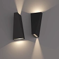 Настенный светильник Byled серия Flare MT (10W, 230V, CRI>80, Черный, Цвет: Теплый белый)