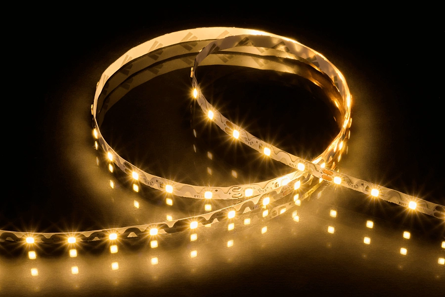 Лента светодиодная Byled Standart S-обр. 2835, 72 LED/м, 7 Вт/м, 12В , IP20, 36мес., Цвет: Теплый белый 3000K