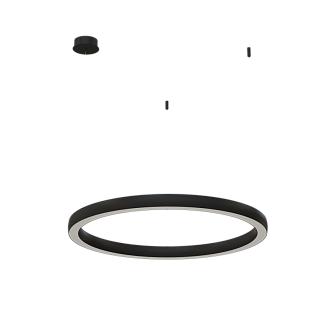 Подвесной светильник Byled серия Halo 4555 (48W, 220V, CRI>90, 900mm, Черный корпус, Цвет: Теплый белый)