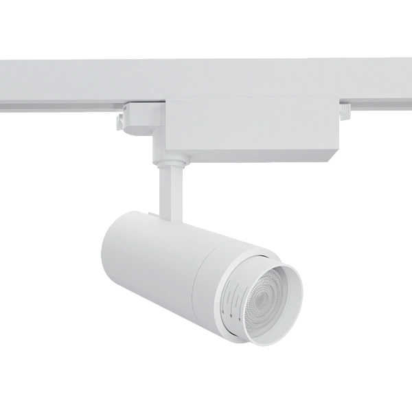 Трековый светильник Byled серия Spot (30W, 230V, CRI>90, 15-60гр., Белый корпус, 60мес., Цвет: Теплый белый 3000K)