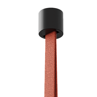 Держатель шинопровода накладной Byled серия ROPE, Черный