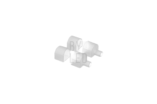 Комплект с заглушками для гибкого неона Byled 13*13 (Торцевые 2шт, прямые 2шт)