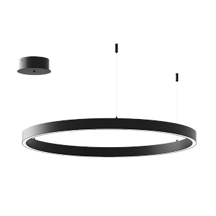 Подвесной светильник Byled серия Halo 1535 (35W, 220V, CRI>90, 600mm, Черный корпус, Цвет: Теплый белый)