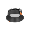 Светильник Byled серия Crater (9W, 220V, CRI>90, Черный корпус, Круг, Цвет: Теплый белый)