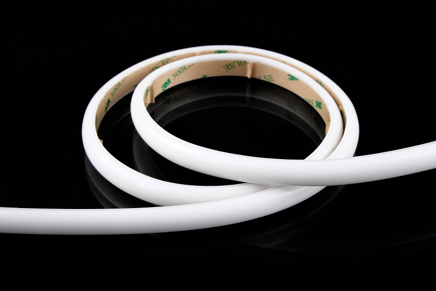 Светодиодный неон Byled PRO SMD2835, 210 LED/m, 10W/m, 24V, СRI>90, IP67, 36мес., Цвет: Зеленый