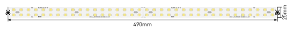Светодиодная линейка Byled LUX серия BL SMD2835, 72LED, 11-19W, 54V, 200-350mA, IP20, 60мес., Цвет: Нейтральный белый 4000K