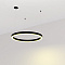Подвесной светильник Byled серия Halo 4555 (48W, 220V, CRI>90, 900mm, Черный корпус, Цвет: Теплый белый)