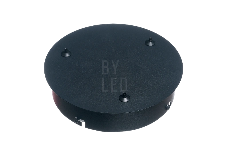 Чашка накладная для светильников Halo на три отверстия, черная