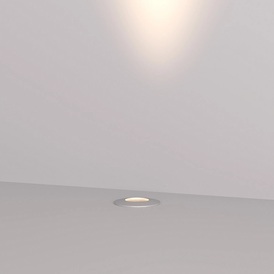 Уличный встраиваемый светильник Byled серия Ground (3W, 220V, CRI>80, φ42*80mm, Серый корпус, Цвет: Теплый белый)