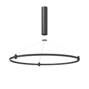Трек подвесной круг Byled серия ECLIPSE 24v, ⌀650mm, Черный