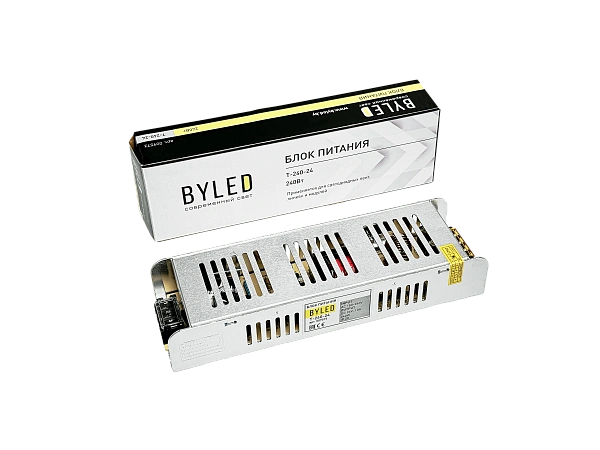 Блок питания Byled компактный (узкий), 240 W, 24V