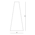 Настенный светильник Byled серия Flare MT (10W, 230V, CRI>80, Черный, Цвет: Теплый белый)