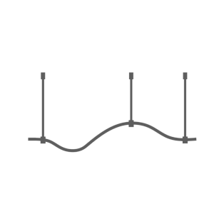 Комплект подвесного крепления 2000мм (2шт.), алюминий