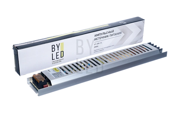 Блок питания Byled ультратонкий, 200 W, 12V