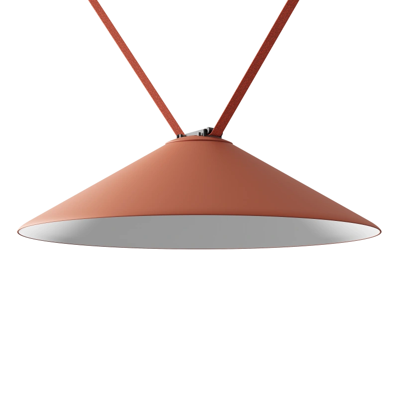 Трековый светильник Byled серия ROPE-CN 16W, 24V, CRI>90, 110гр., Ф595mm, Терракота, Цвет: Теплый белый