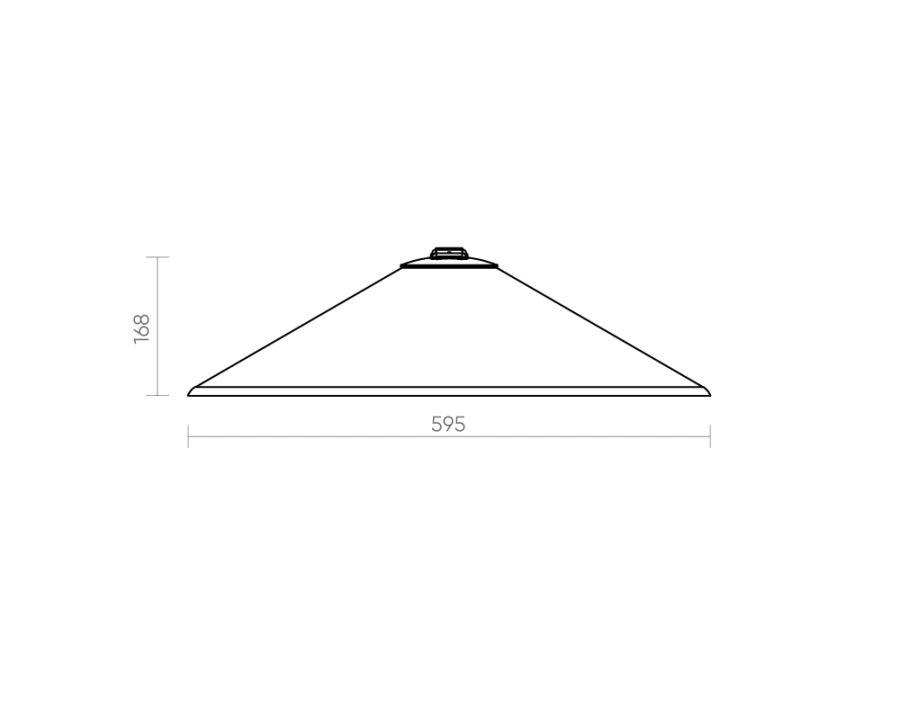 Трековый светильник Byled серия ROPE-CN 16W, 24V, CRI>90, 110гр., Ф595mm, Терракота, Цвет: Теплый белый