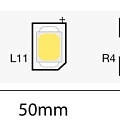 Лента светодиодная Byled Standart 2835, 60 LED/м, 4.8 Вт/м, 12В , IP20, Цвет: Теплый белый