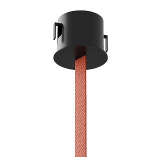 Держатель шинопровода встраиваемый Byled серия ROPE 24V с вводом питания, Черный