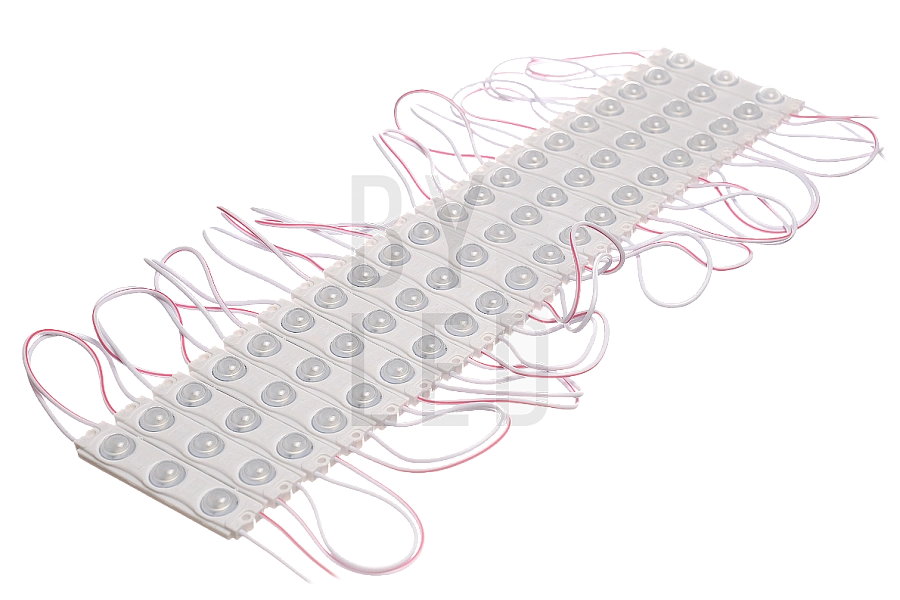 Светодиодный линзованный модуль Byled SMD2835, 1W, 160°, 12V, Цвет: Красный