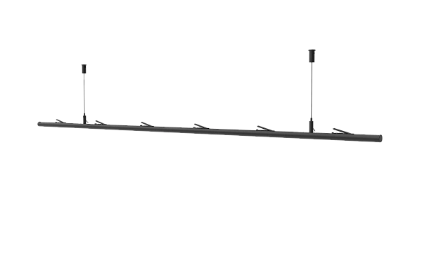 Держатель шинопровода подвесной 1200мм (макс. подвес 1500мм.) Byled серия ROPE, Черный