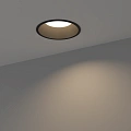Светильник Byled серия Crater (9W, 220V, CRI>90, Черный корпус, Круг, Цвет: Теплый белый)