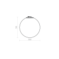 Трековый светильник Byled серия ROPE-BL 16W, 24V, CRI>90, 270гр., Ф300mm, Цвет: Теплый белый