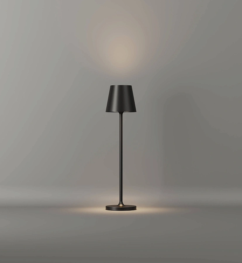 Переносной светильник Byled серия Cone (1.5W, 3.7V, CRI>80, Ф70*275мм, Черный корпус, 36мес., Цвет: Теплый белый 3000К)